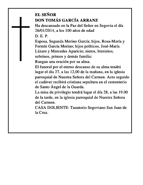 Don Tomás García Arranz
