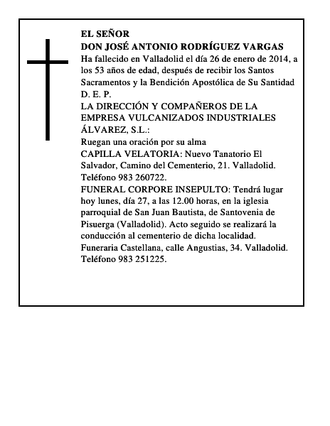 Don José Antonio Rodríguez Vargas