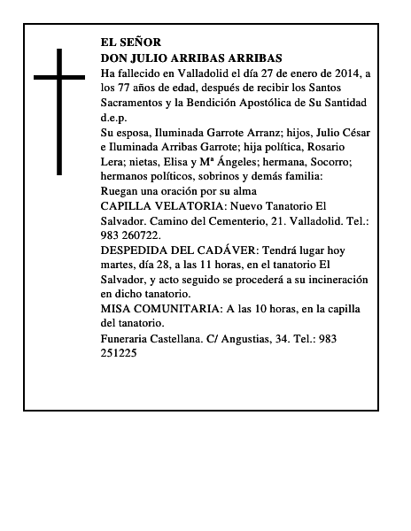 Don Julio Arribas Arribas