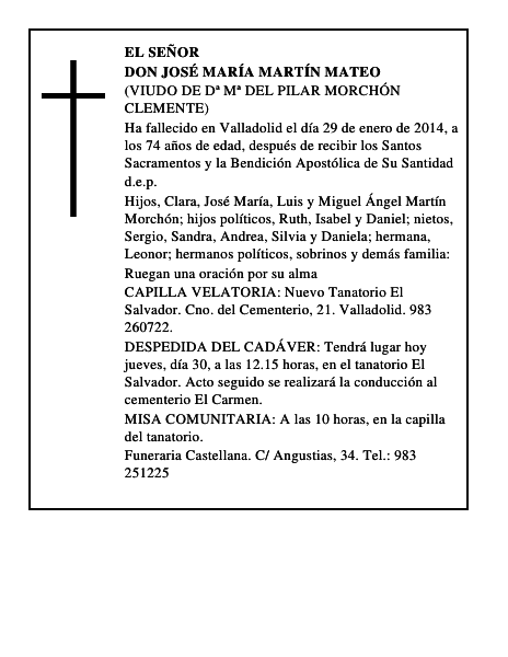 Don José María Martín Mateo