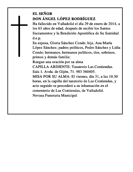 Don Ángel López Rodríguez