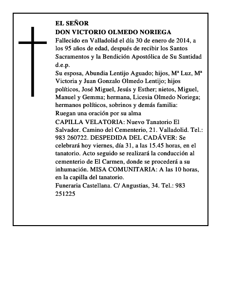 Don Victorio Olmedo Noriega