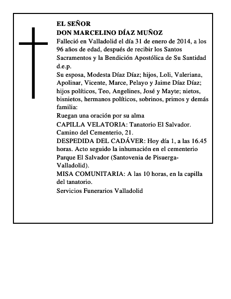 Don Marcelino Díaz Muñoz