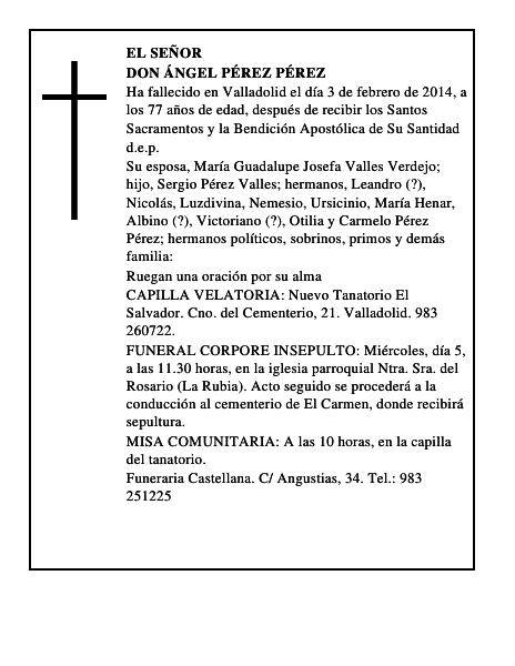 Don Ángel Pérez Pérez