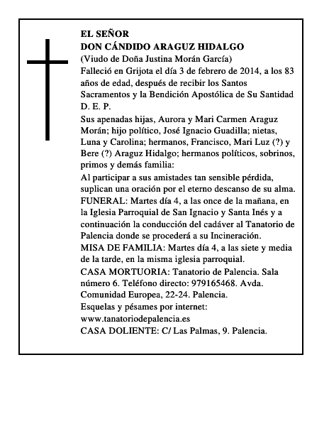 Don Cándido Araguz Hidalgo