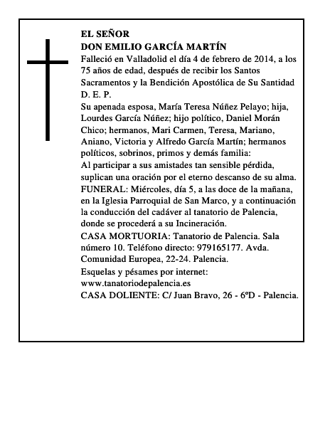Don Emilio García Martín