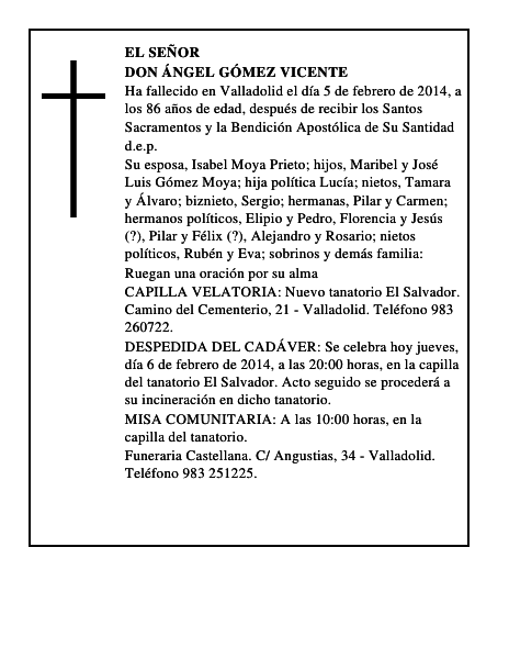 Don Ángel Gómez Vicente