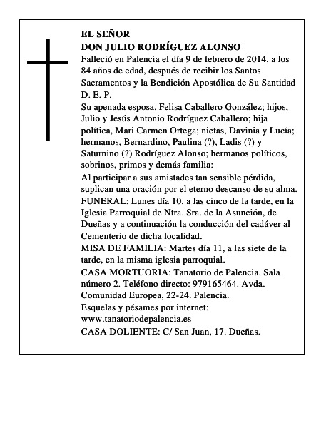 Don Julio Rodríguez Alonso