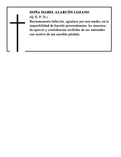 Doña Isabel Alarcón Lozano