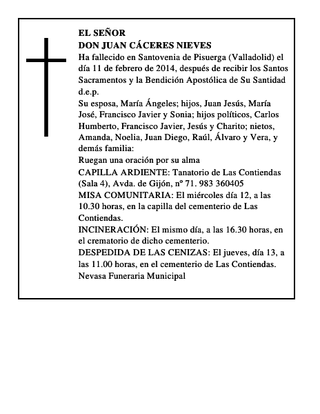 Don Juan Cáceres Nieves
