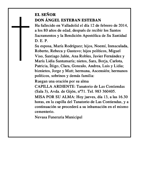 Don Ángel Esteban Esteban