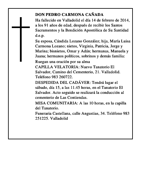 Don Pedro Carmona Cañada