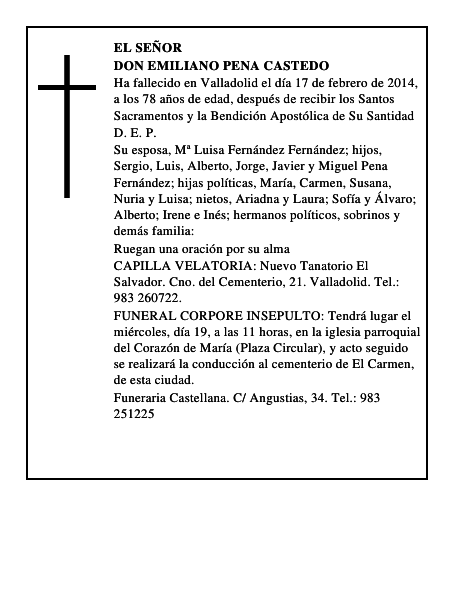 Don Emiliano Pena Castedo