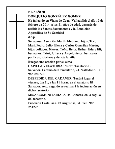 Don Julio González Gómez