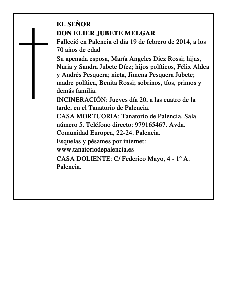 Don Elier Jubete Melgar