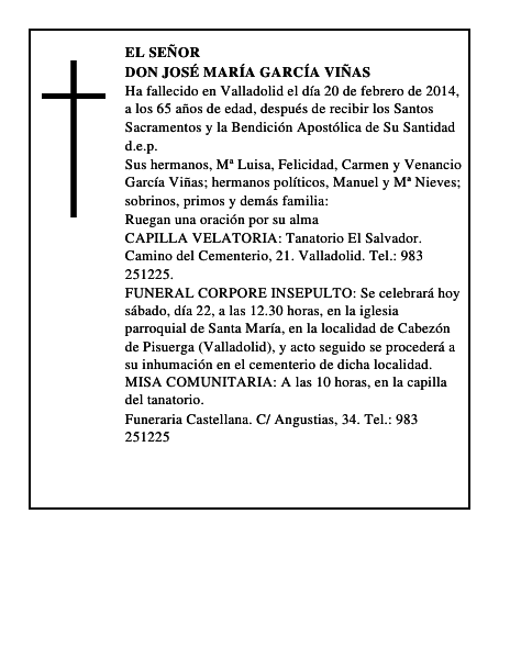 Don José María García Viñas
