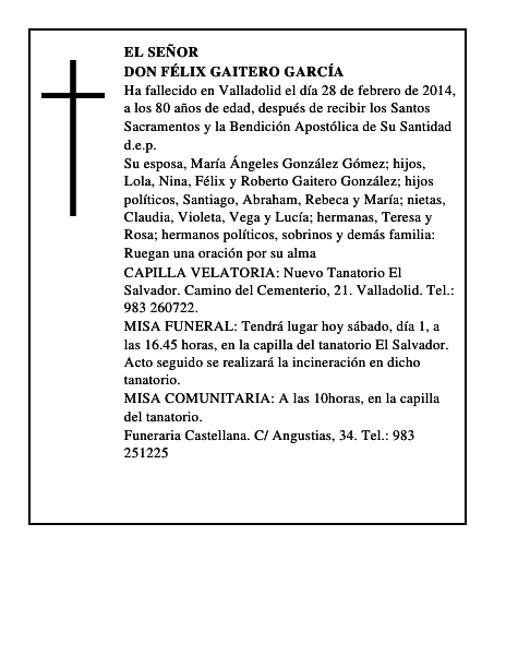 Don Félix Gaitero García
