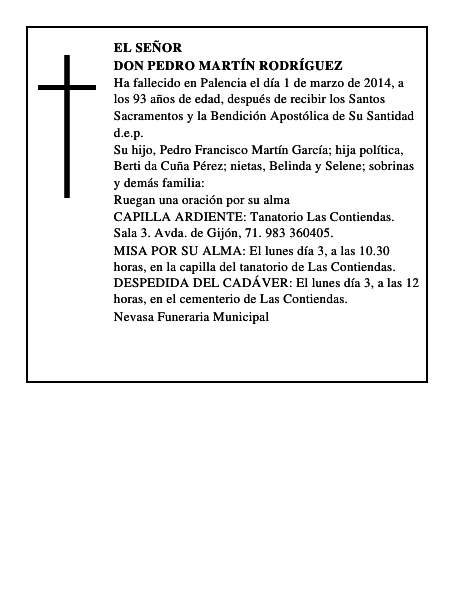 Don Pedro Martín Rodríguez