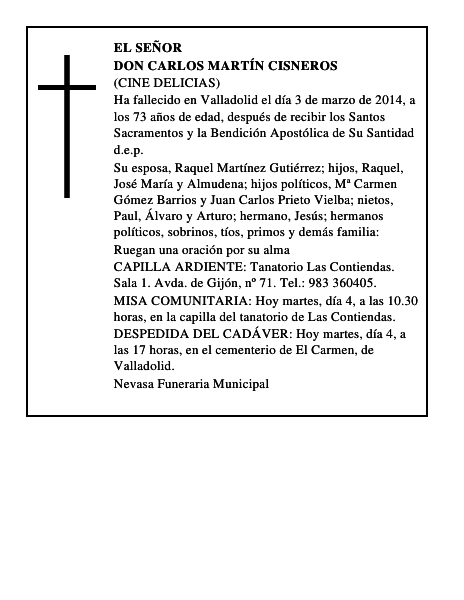 Don Carlos Martín Cisneros