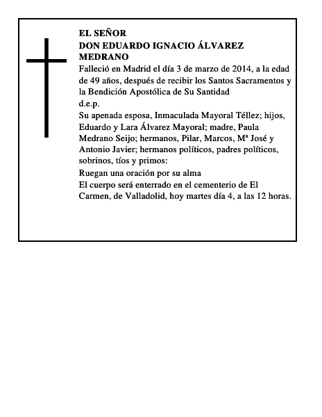 Don Eduardo Ignacio Álvarez Medrano