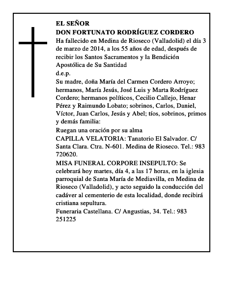 Don Fortunato Rodríguez Cordero