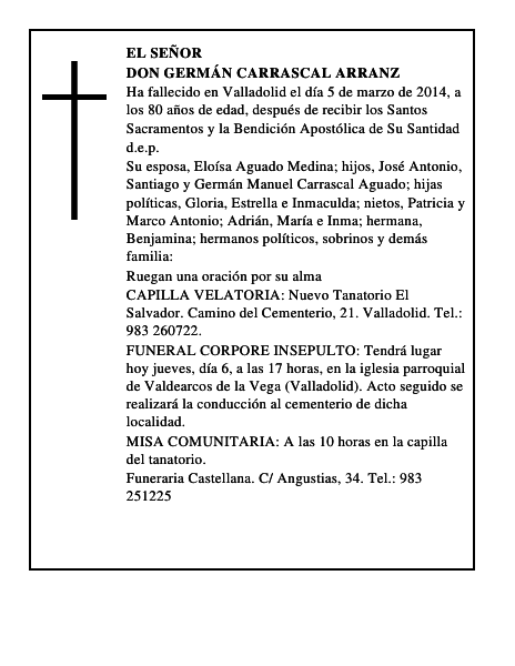 Don Germán Carrascal Arranz