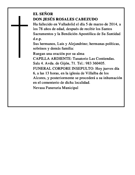 Don Jesús Rosales Cabezudo
