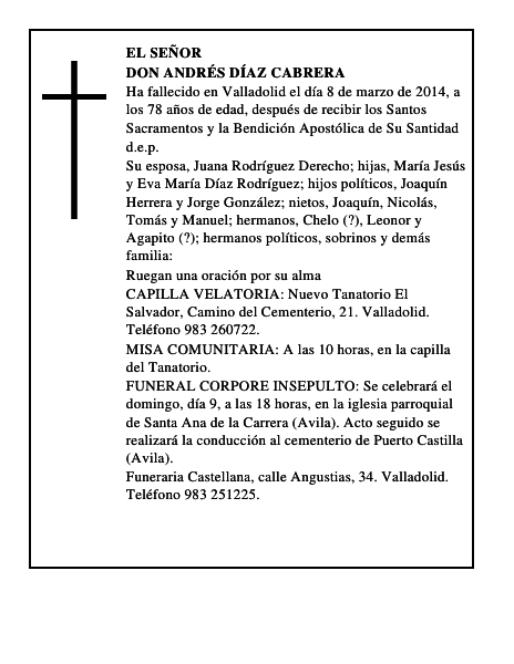 Don Andrés Díaz Cabrera