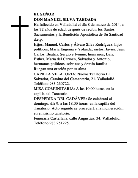 Don Manuel Silva Taboada