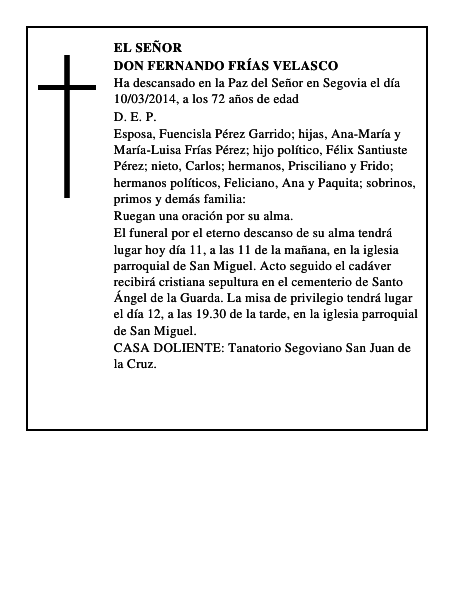 Don Fernando Frías Velasco