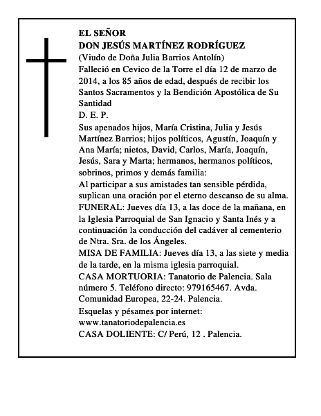 Don Jesús Martínez Rodríguez