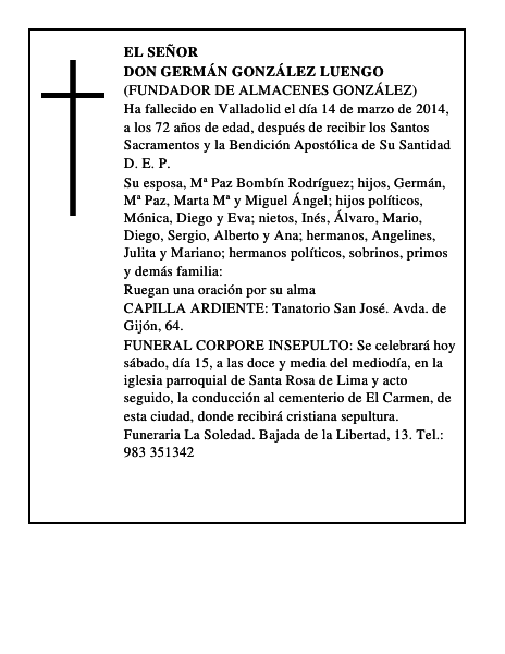 Don Germán González Luengo