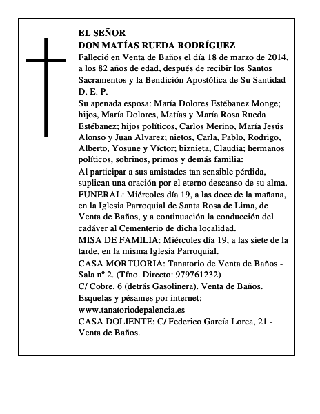 Don Matías Rueda Rodríguez