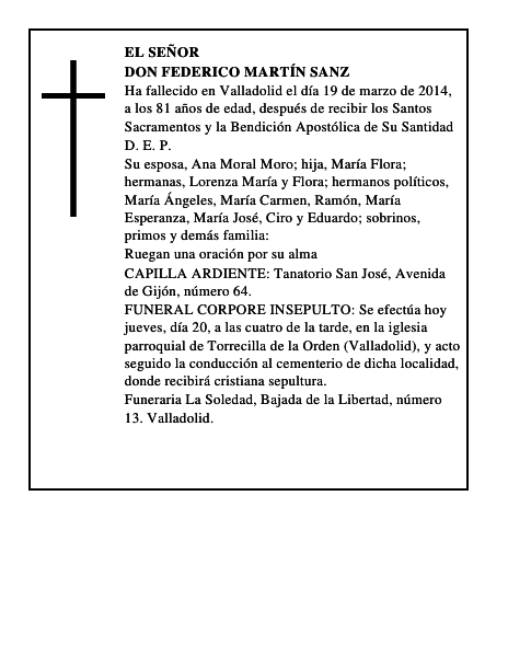 Don Federico Martín Sanz