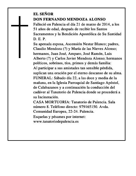 Don Fernando Mendoza Alonso