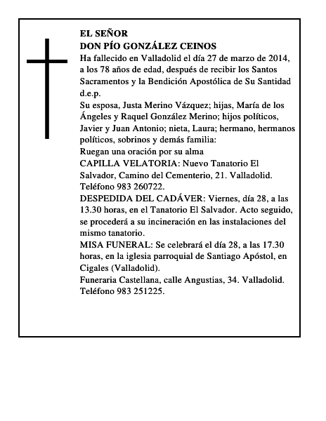 Don Pío González Ceinos