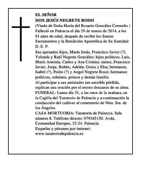 Don Jesús Negrete Rossi