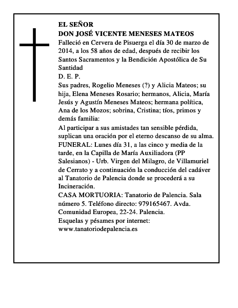 Don José Vicente Meneses Mateos