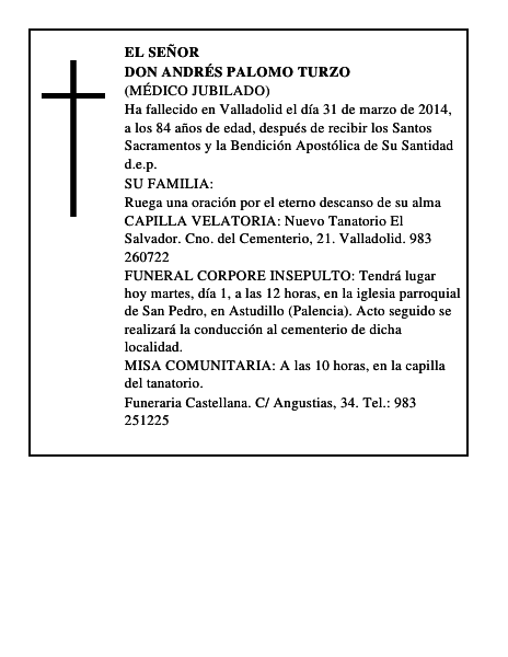 Don Andrés Palomo Turzo