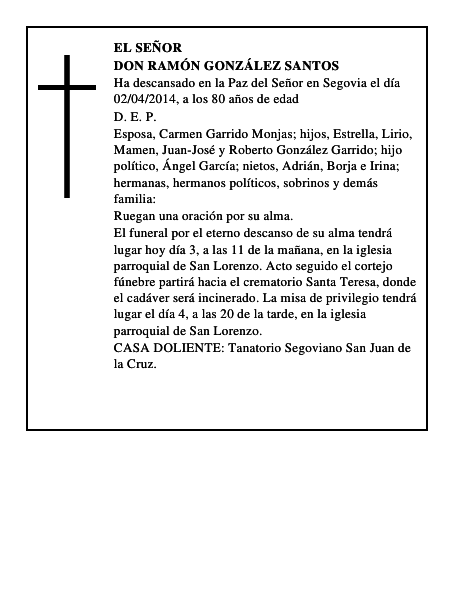 Don Ramón González Santos