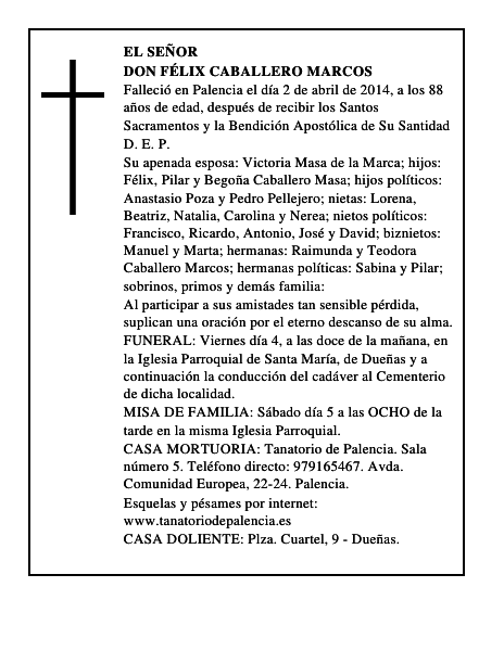 Don Félix Caballero Marcos