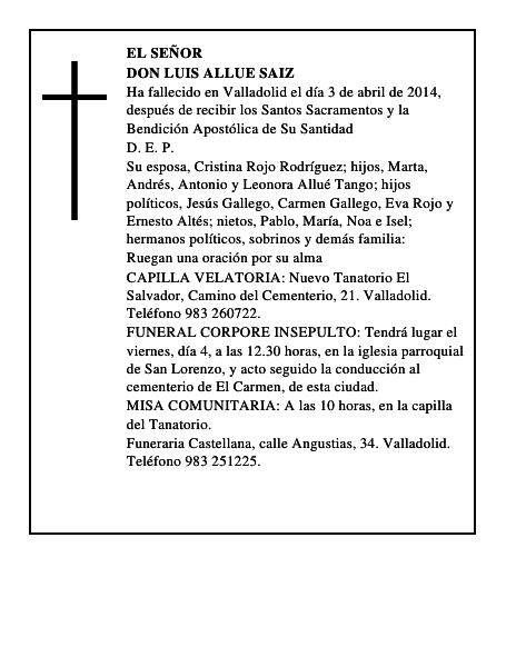 Don Luis Allue Saiz