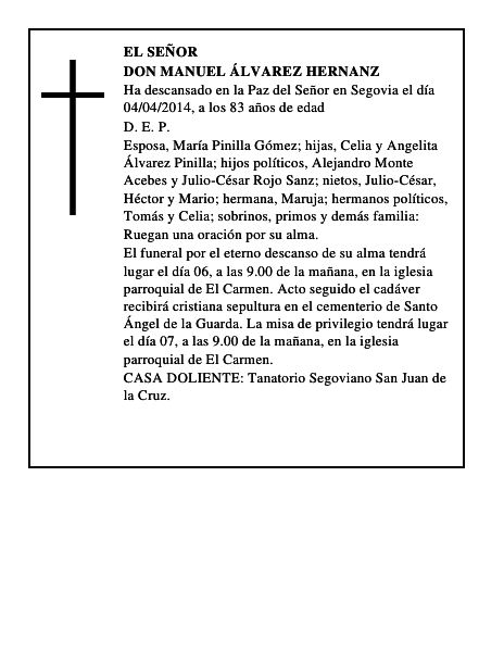 Don Manuel Álvarez Hernanz