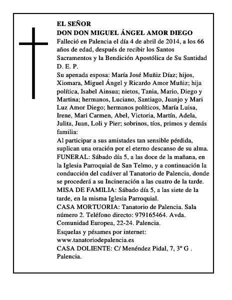 Don Don Miguel Ángel Amor Diego