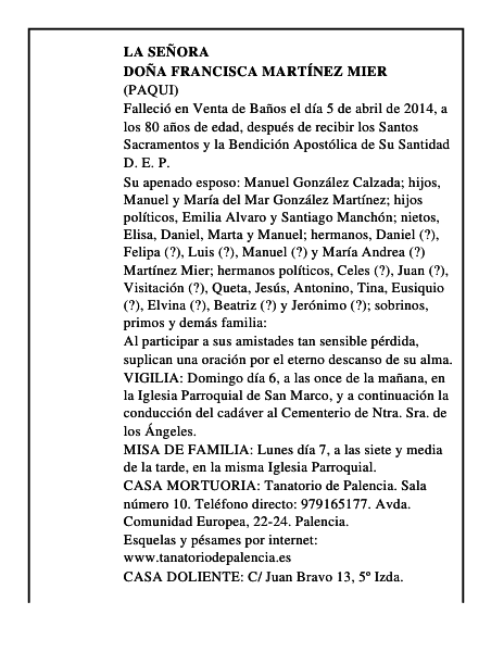 Doña Francisca Martínez Mier
