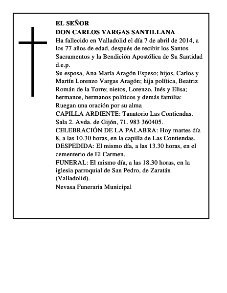 Don Carlos Vargas Santillana