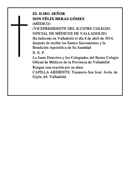 Don Félix Heras Gómez