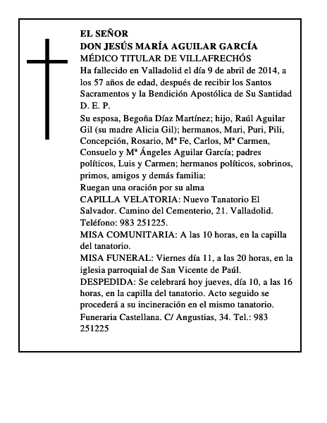 Don Jesús María Aguilar García