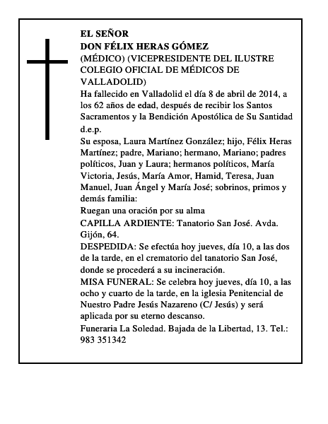 Don Félix Heras Gómez