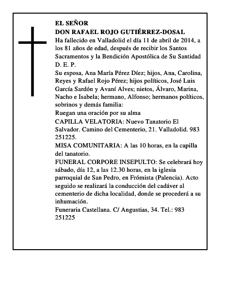 Don Rafael Rojo Gutiérrez-Dosal
